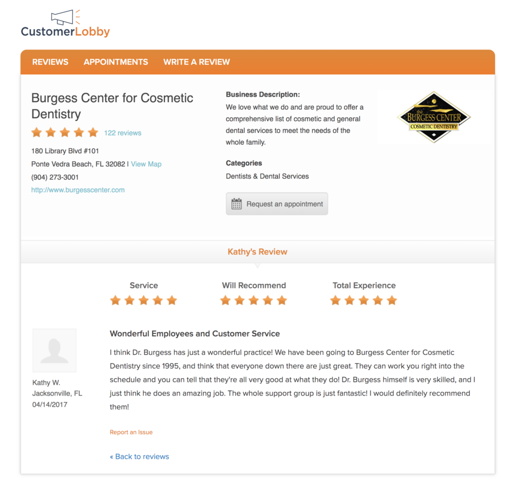 cosmetic dentist reviews