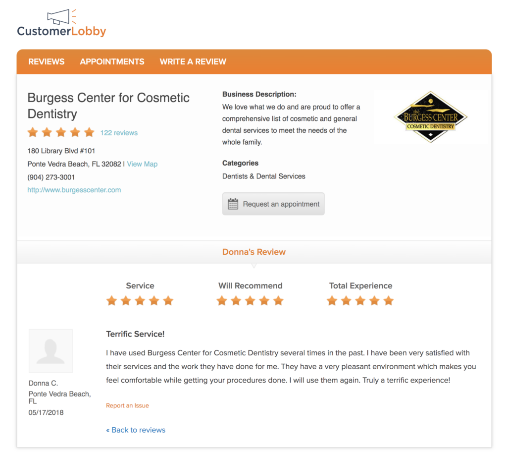 cosmetic dentist reviews